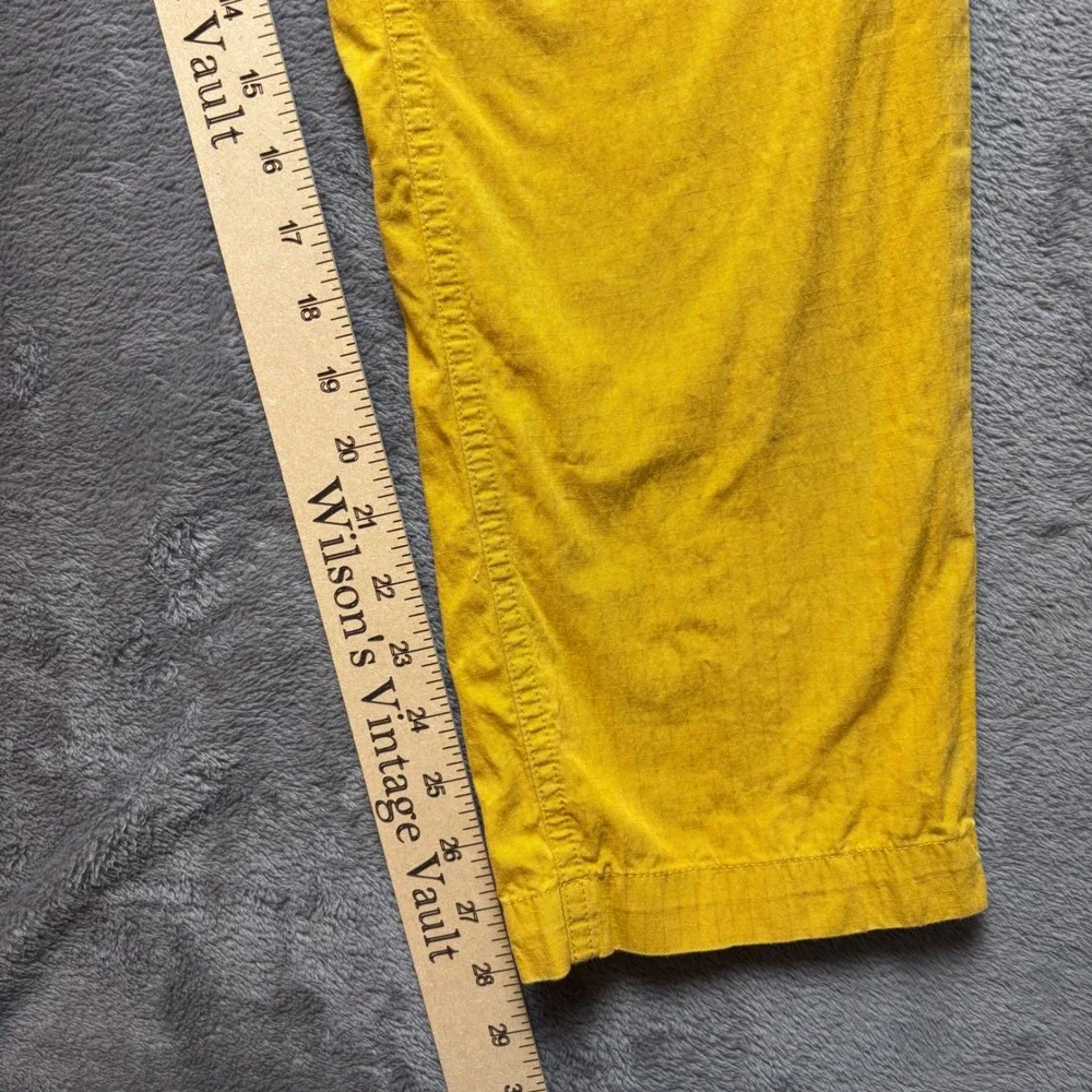 Cotopaxi Pants Mens L Mustard Yellow Ripstop Elastic Waist Drawstring Outdoor